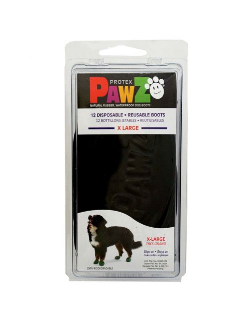 Pawz Rubber Dog Boots Zwart - Hondenschoen