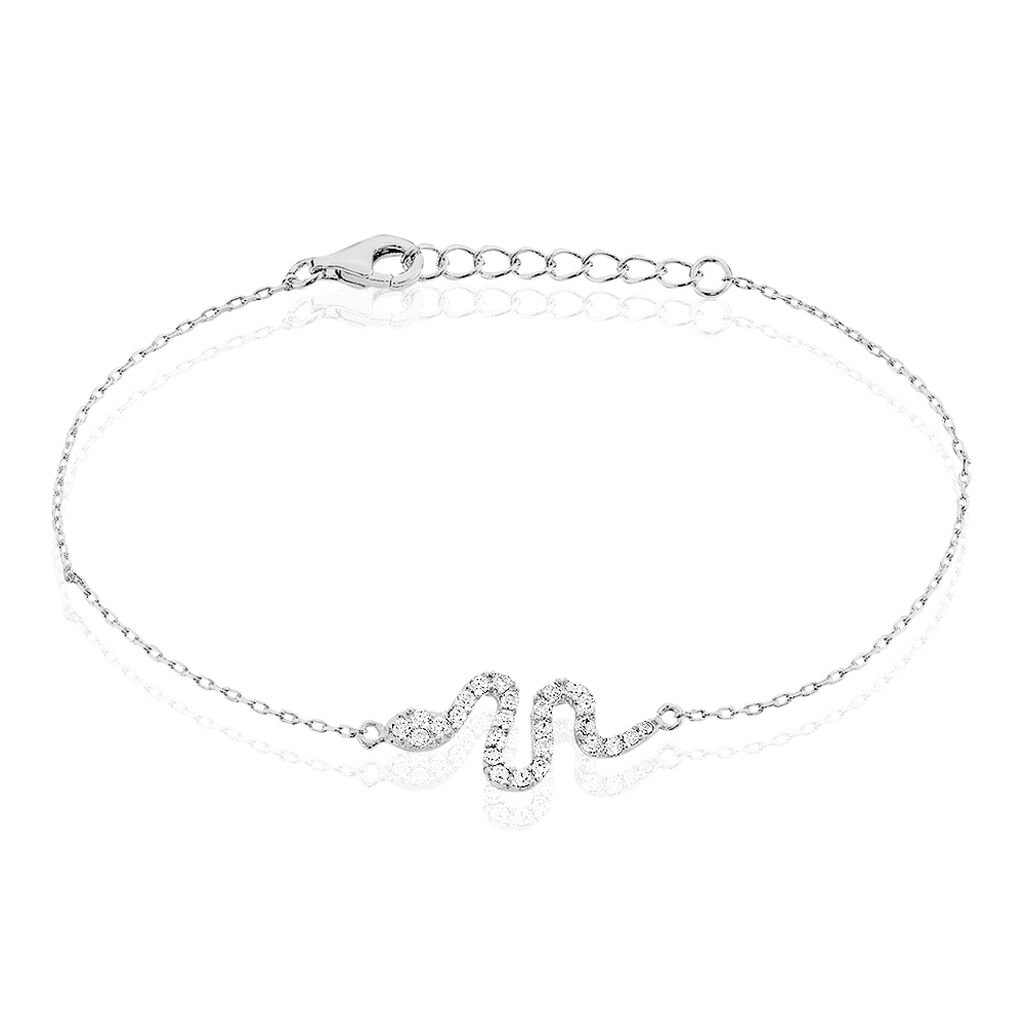 Bracelet Eponine Argent Blanc Oxyde De Zirconium