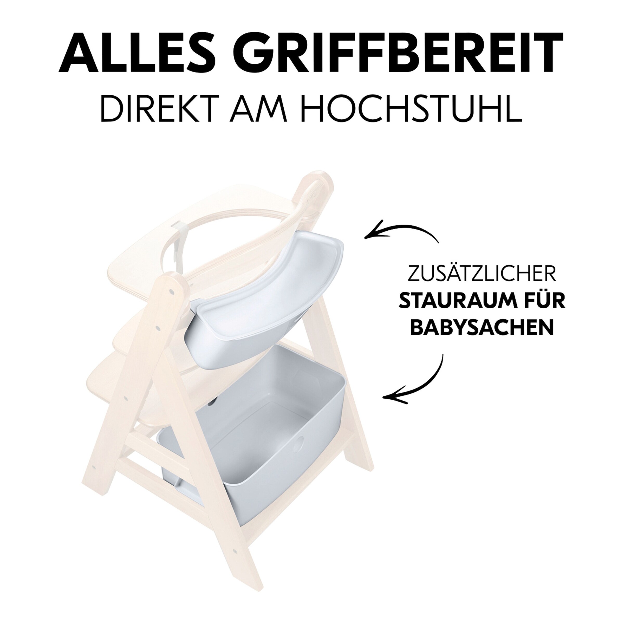 Hauck Aufbewahrungsboxen für Hochstuhl Alpha