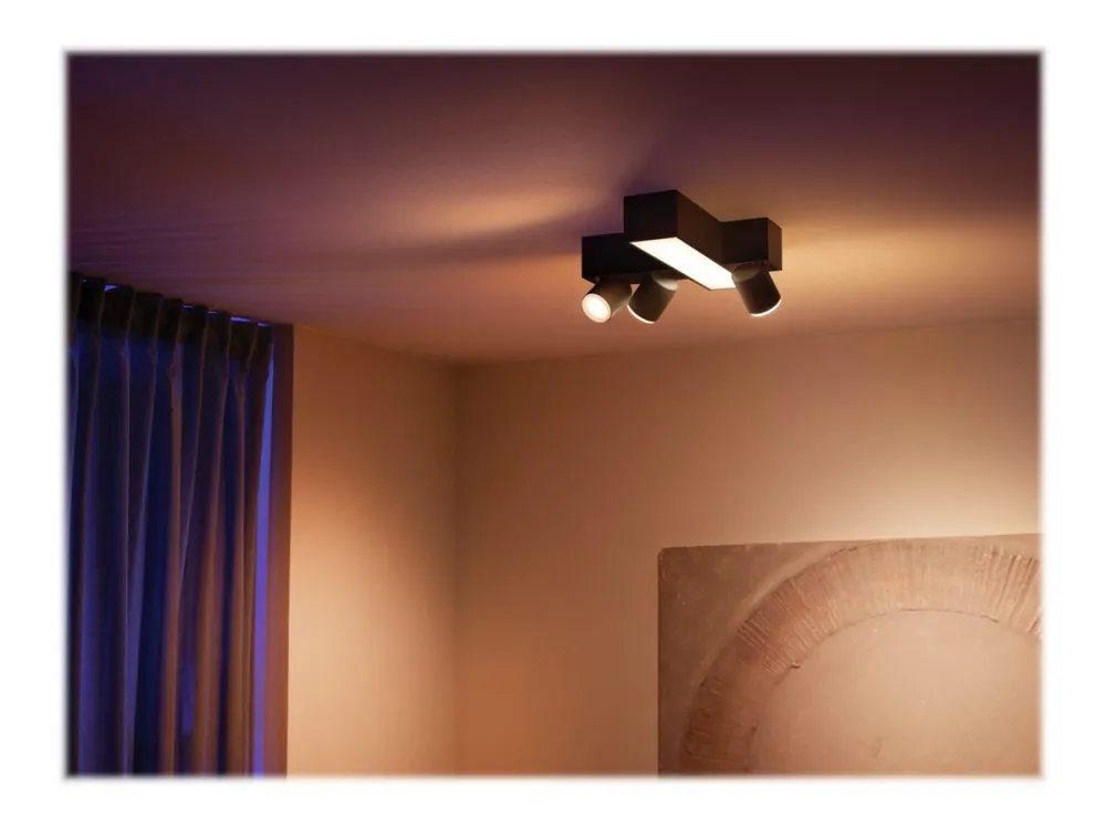Philips Hue White Color Ambiance Centris Kryds 3-Spot Sort - BT