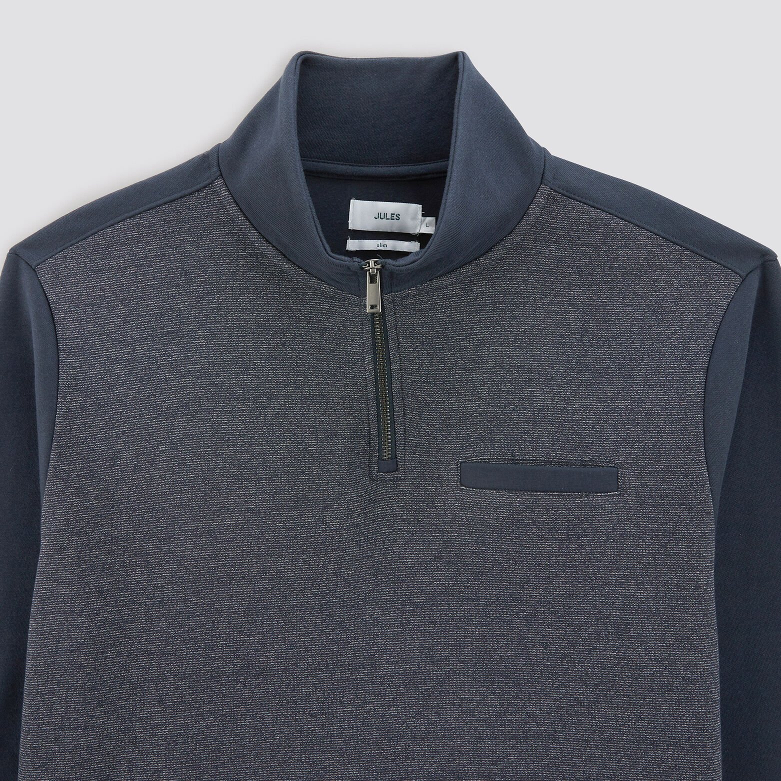 Sweat col montant Bleu foncé
