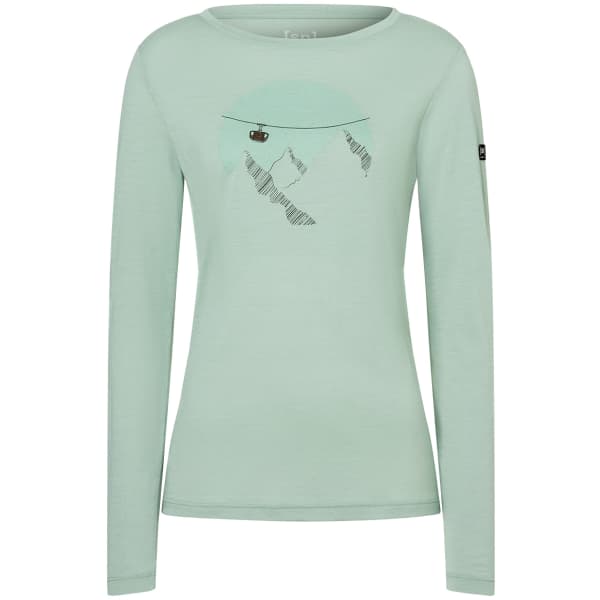 T-shirt randonnée SUPER.NATURAL W GONDOLA LS LIGHT JADE/VARIOUS