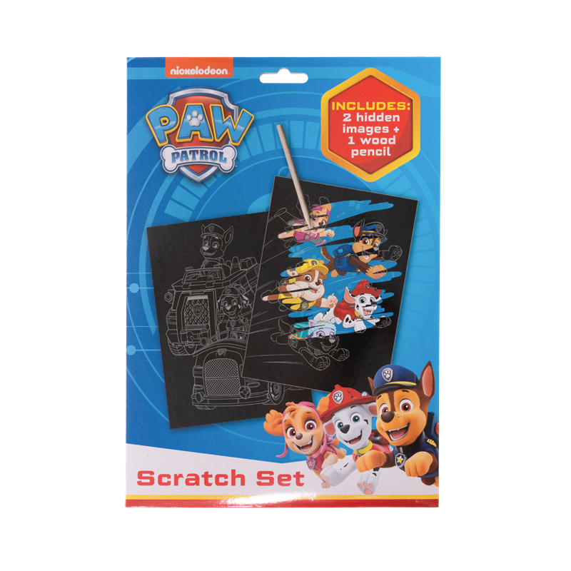 Paw Patrol<br>Skrabesæt m. blyant Paw Patrol