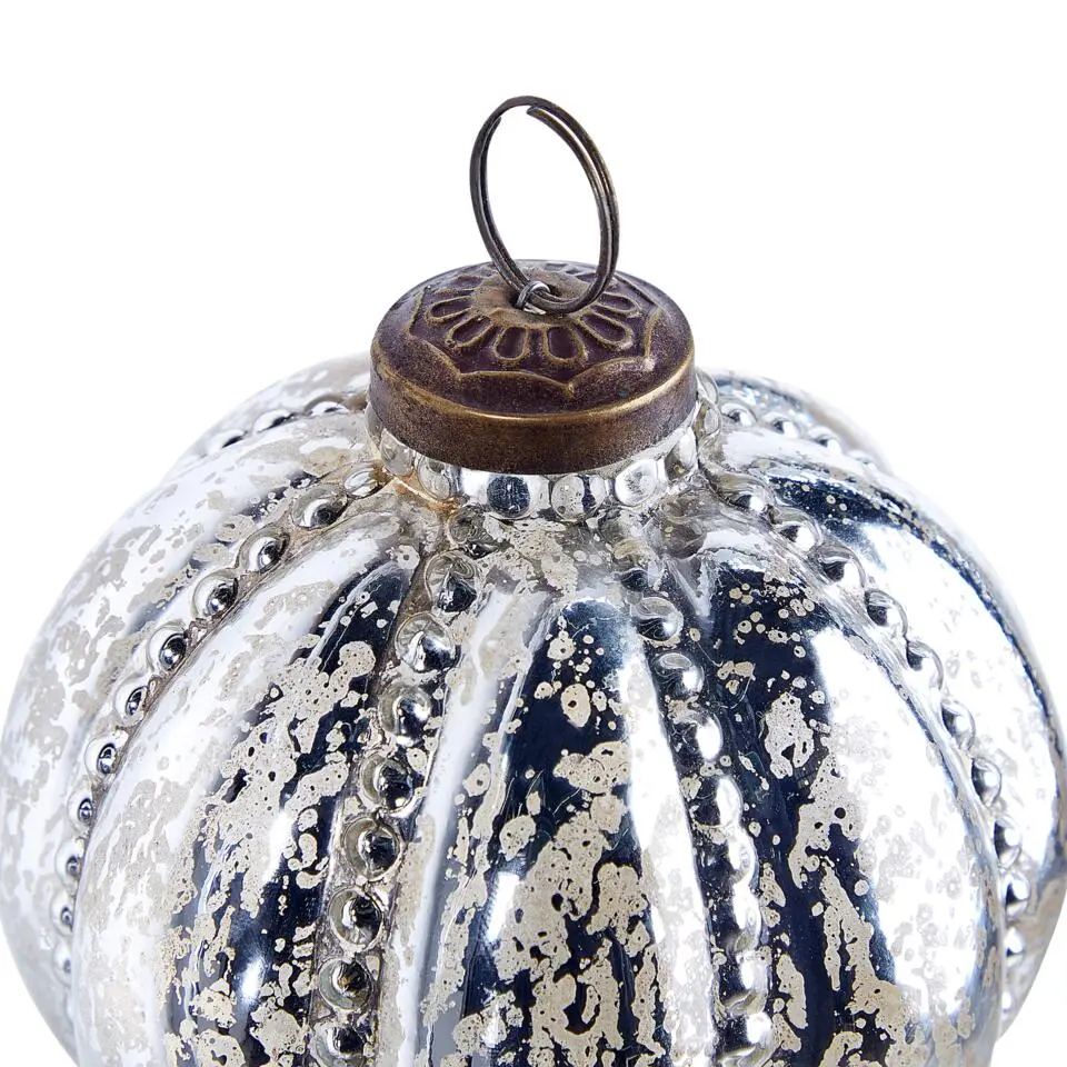 ARGENTIN - Kerstballen set van 6 - Zilver - Glas