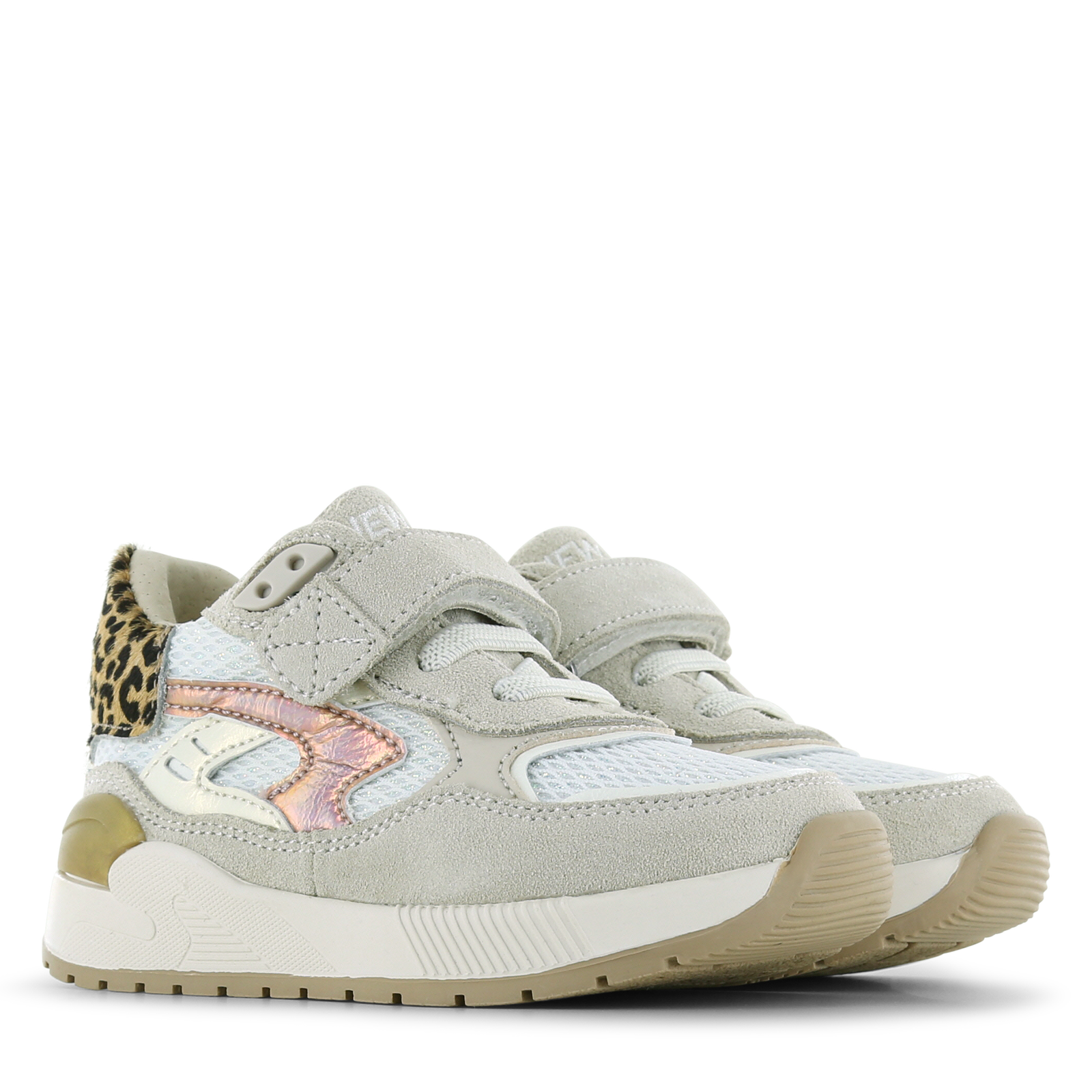 Shoesme beige sneaker Mesh, Microfiber leer, Suède | Meisjes schoenen