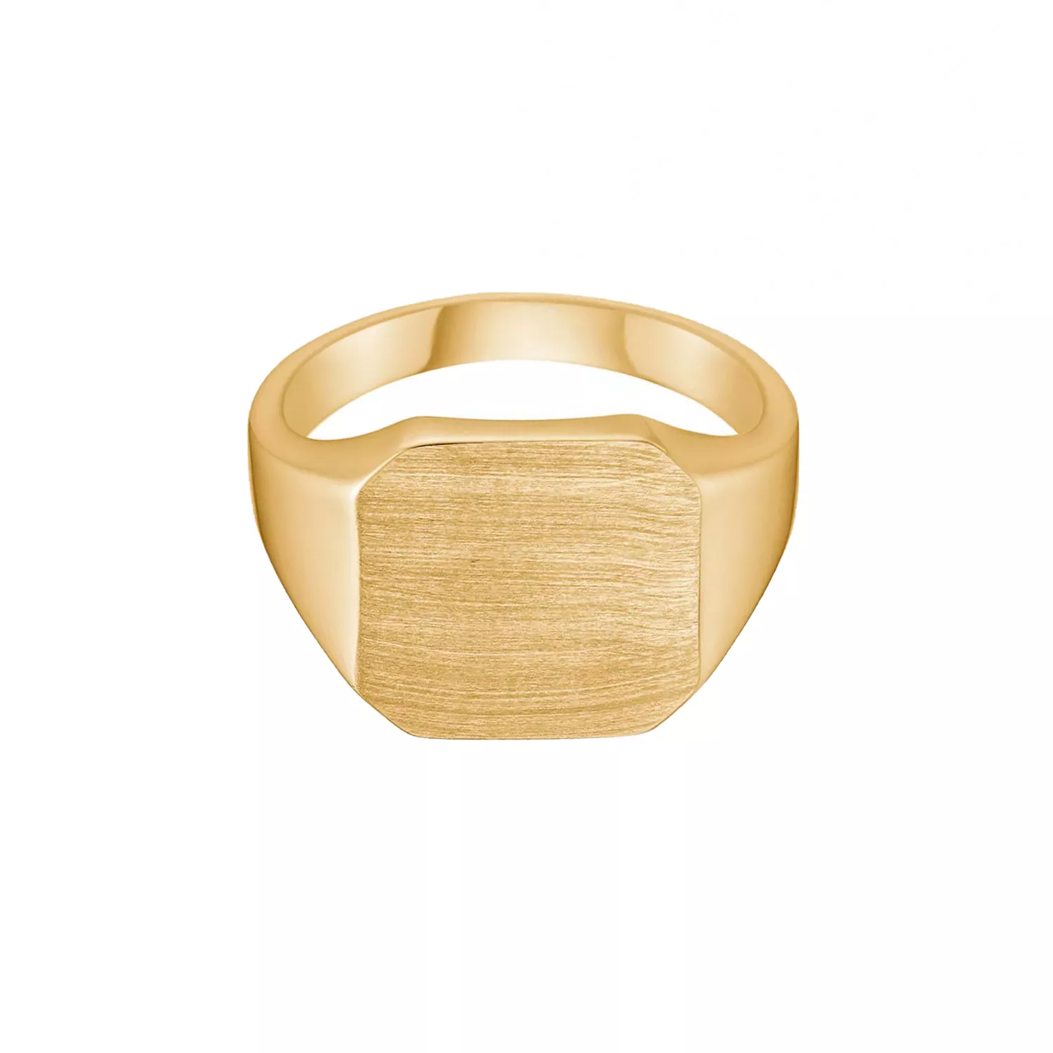 Avilé Jewelry Brushed Signet Ring 18 kt. Forgyldt Sølv DI001-GP