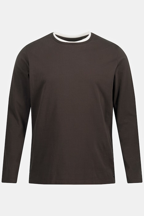 Langarmshirt, OEKO-TEX, Doppel-Ausschnitt