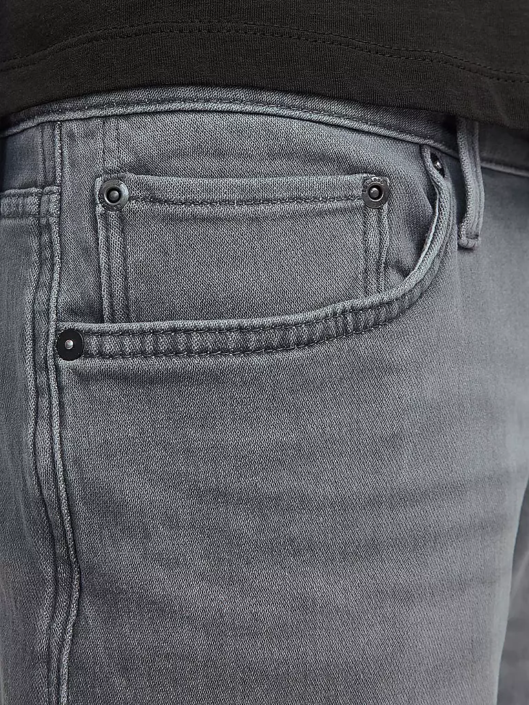 JACK & JONES Jeansshorts JJIRICK JJICON hellgrau