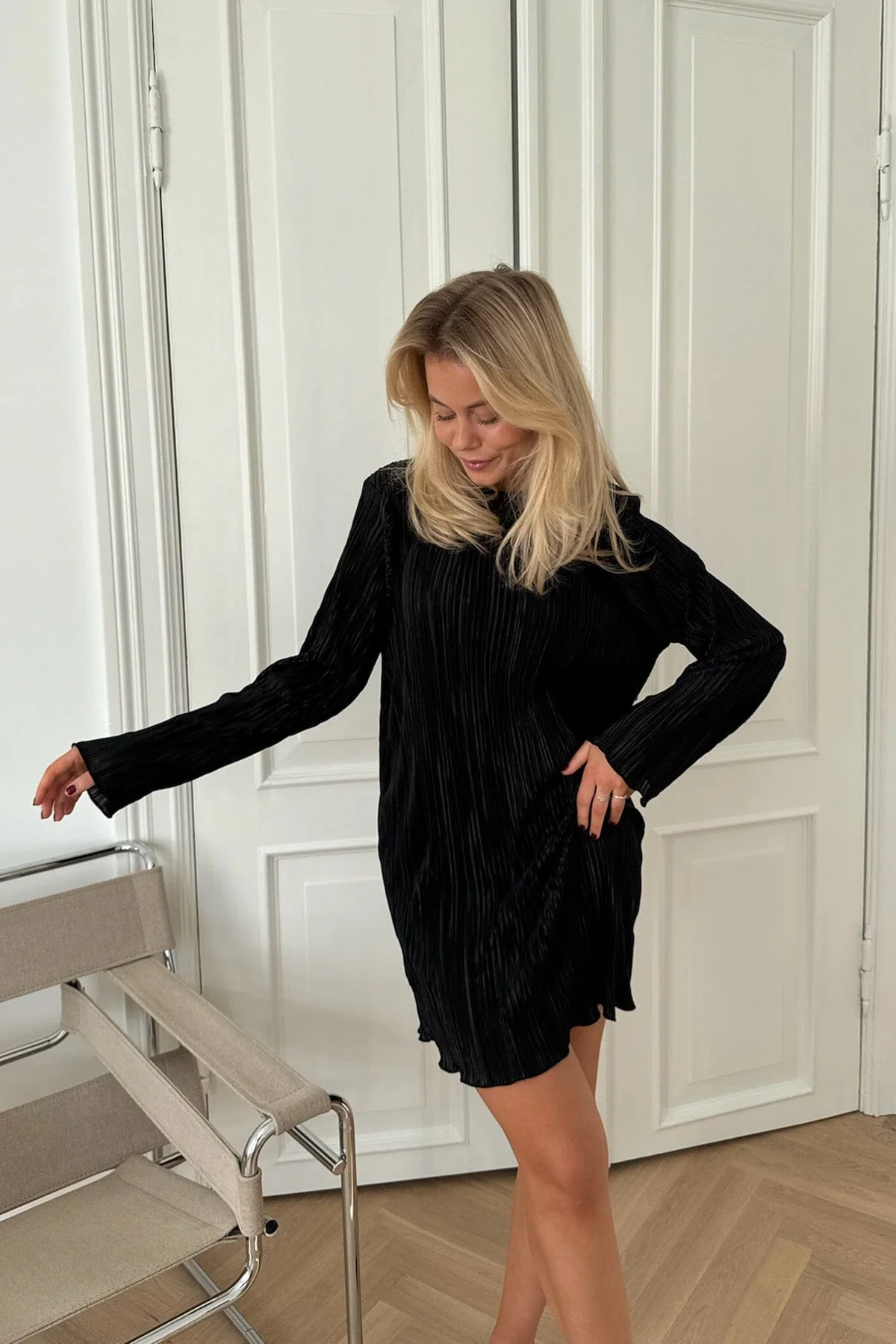 BYIC Kellyic Plissé Dress black
