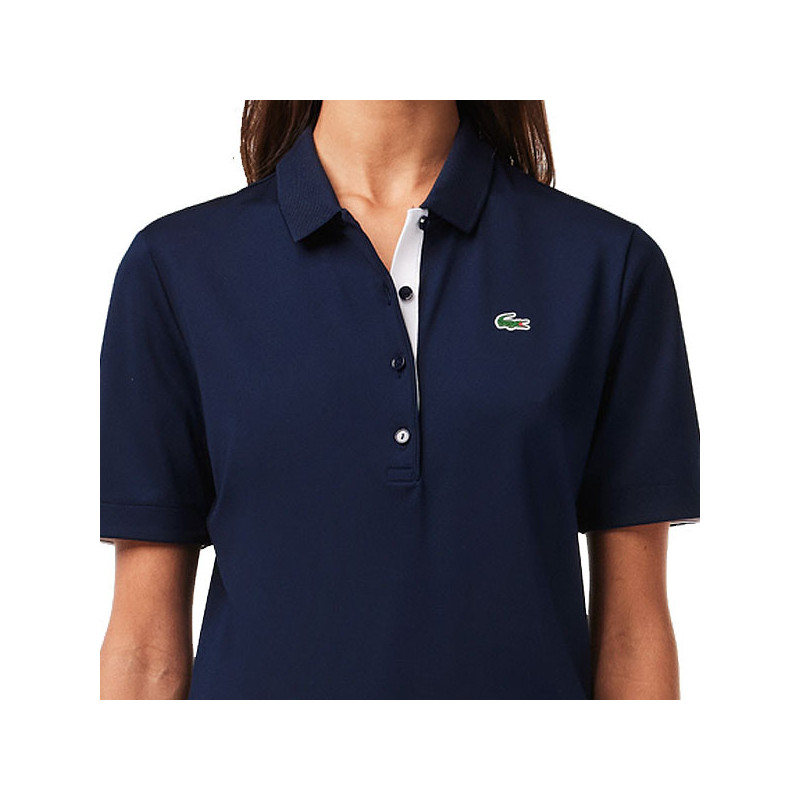 Polo tennis femme Lacoste Sleeved Ribbed