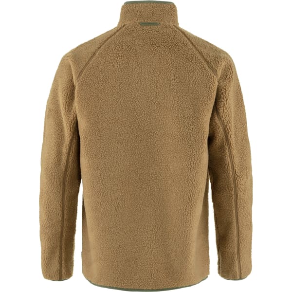 Veste polaire randonnée FJALLRAVEN VARDAG PILE FLEECE M BUCKWHEAT BROWN - LAUREL GREEN