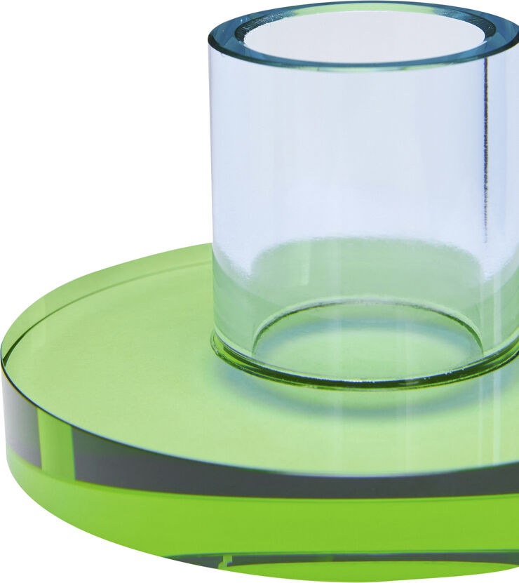 Hübsch Astra Lysestage Small Blå/Grøn Blue,green