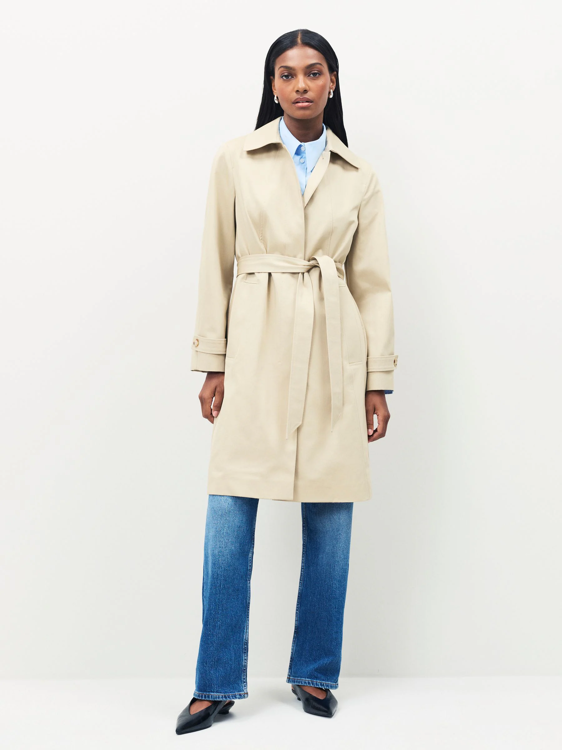 BOSS Calexis Belted Trench Coat