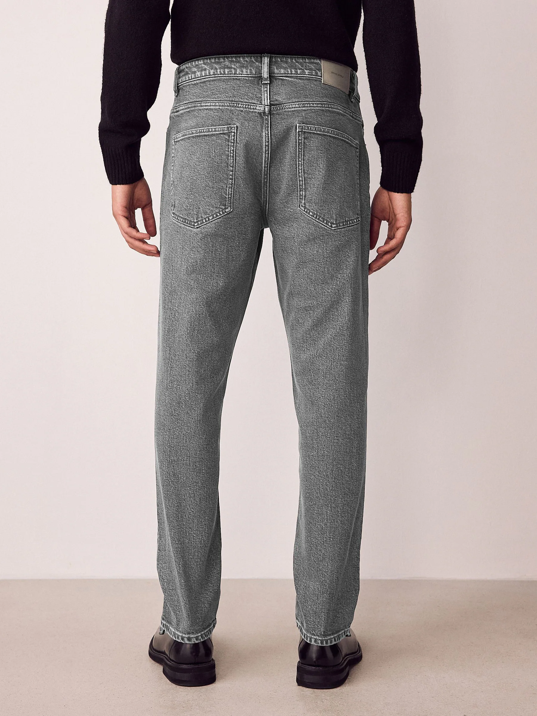 Lichtgrijs - Slim Fit - Vintage wash denim jeans