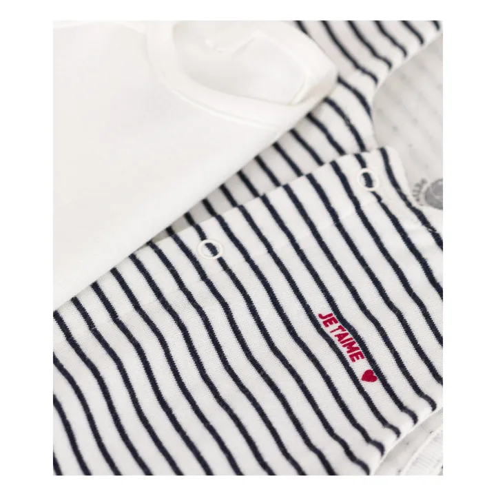 Petit Bateau Ensemble Salopette Macet Tubique | Bleu marine