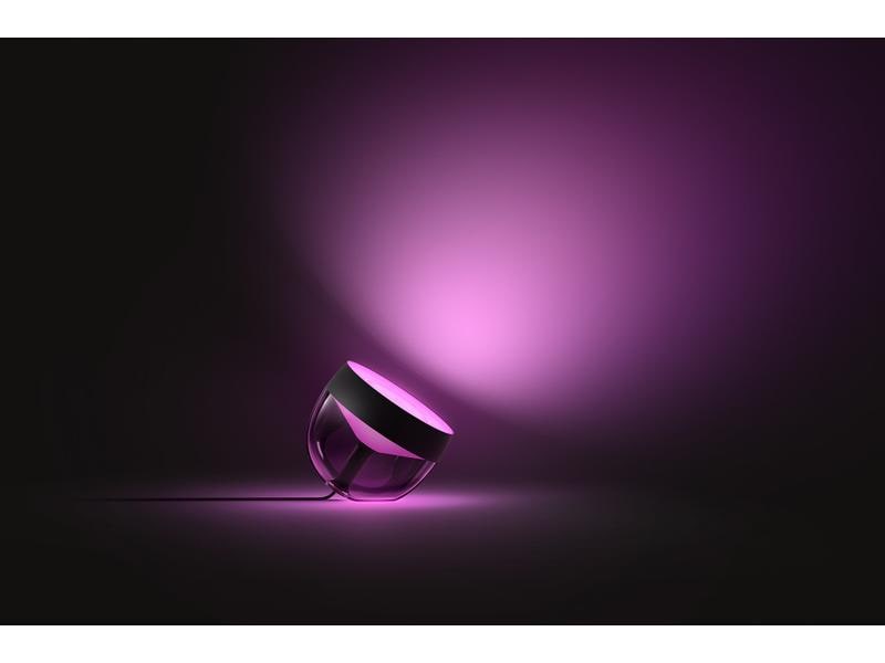 Philips Hue White & Color Ambiance Iris Tischleuchte Schwar Akzentleuchte für einmalige Lichtstimmungen
