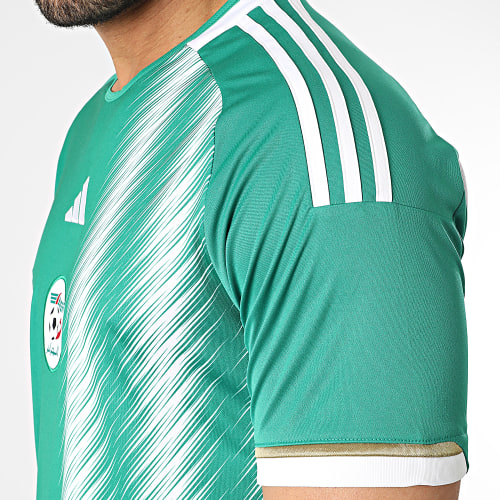 Maillot De Foot A Bandes FAF HE9256 Vert