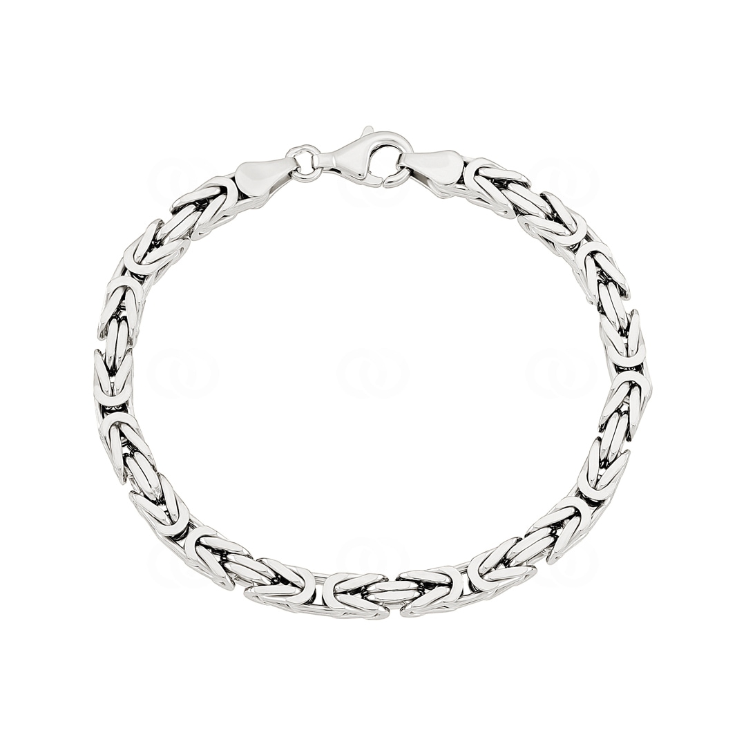 Königsarmband klassisch 925 Silber 4.5mm