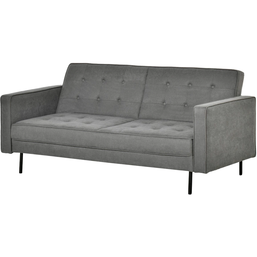 HOMCOM Schlafsofa mit verstellbaren Beinen grau