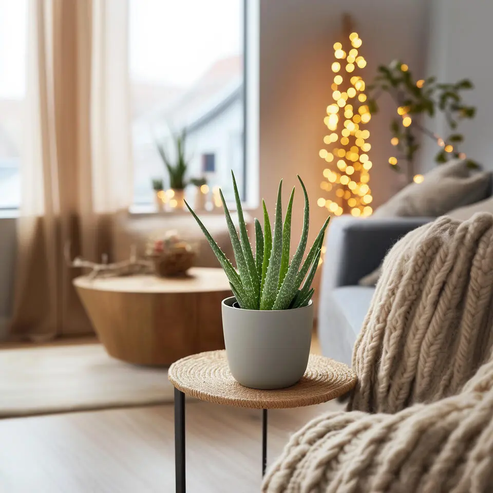 Aloë vera - Set van 2 - Aloe barbadensis - Hoogte 25-40cm - ⌀10,5cm