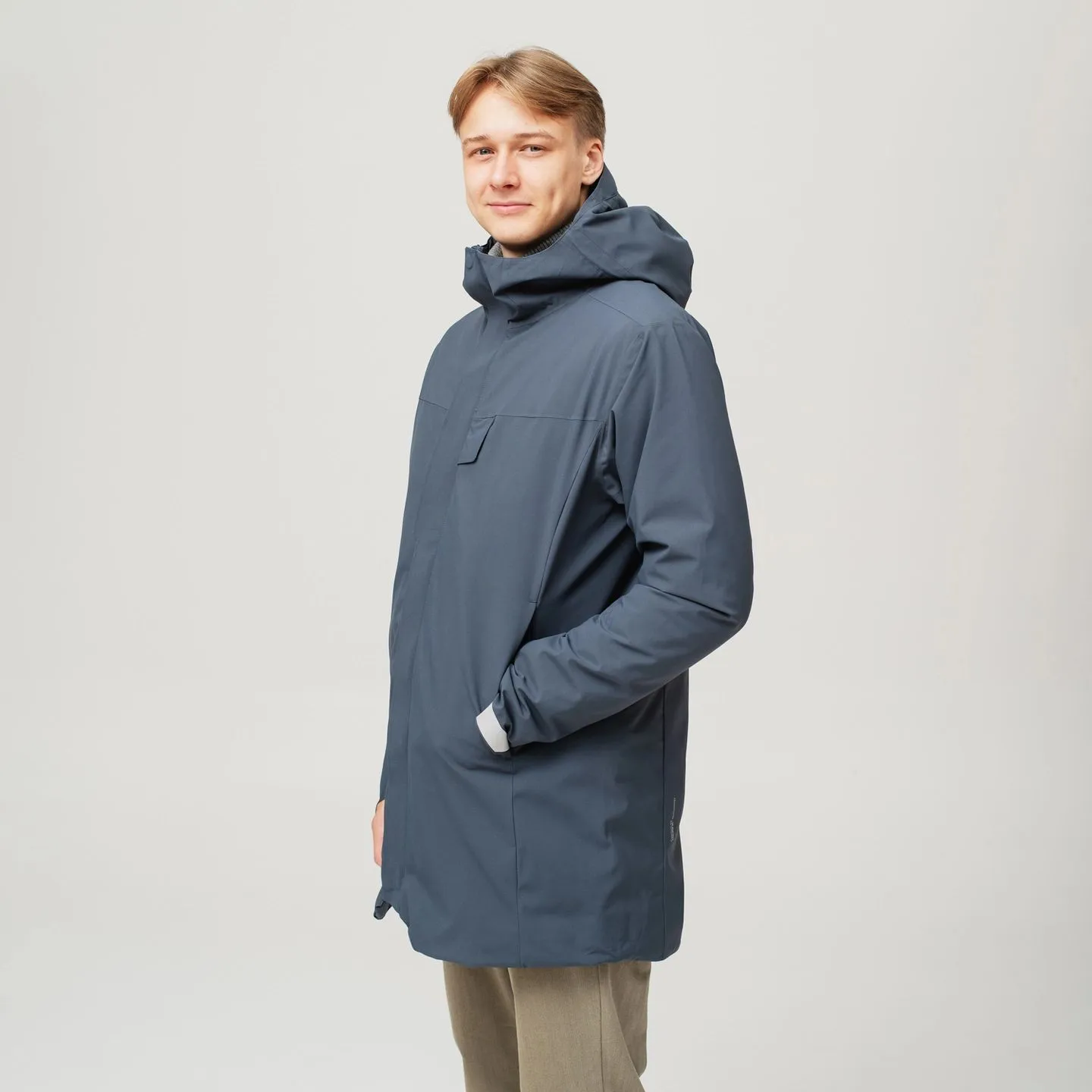 Heat Experience Heatx Heated Oslo Coat Mens Navy