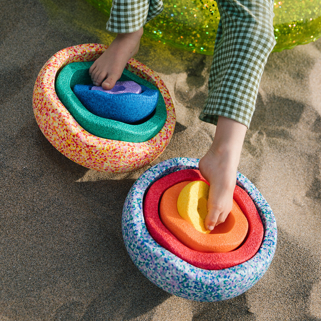 Stapelstein summer rainbow set classic 8st