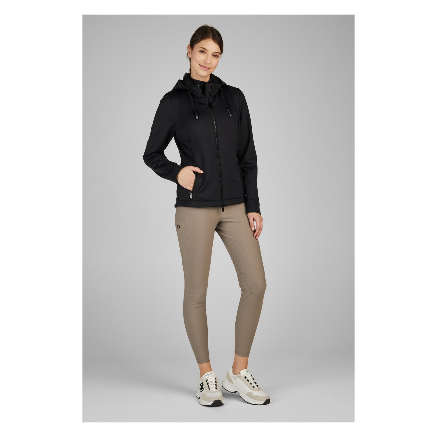 PIKEUR Athleisure Softshell-Materialmixjacke - black