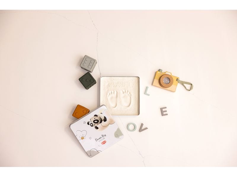 Tiny Love 3D-Abdruckset Zauberbox eckig Die Andenkenbox für die ersten Monate des Babys