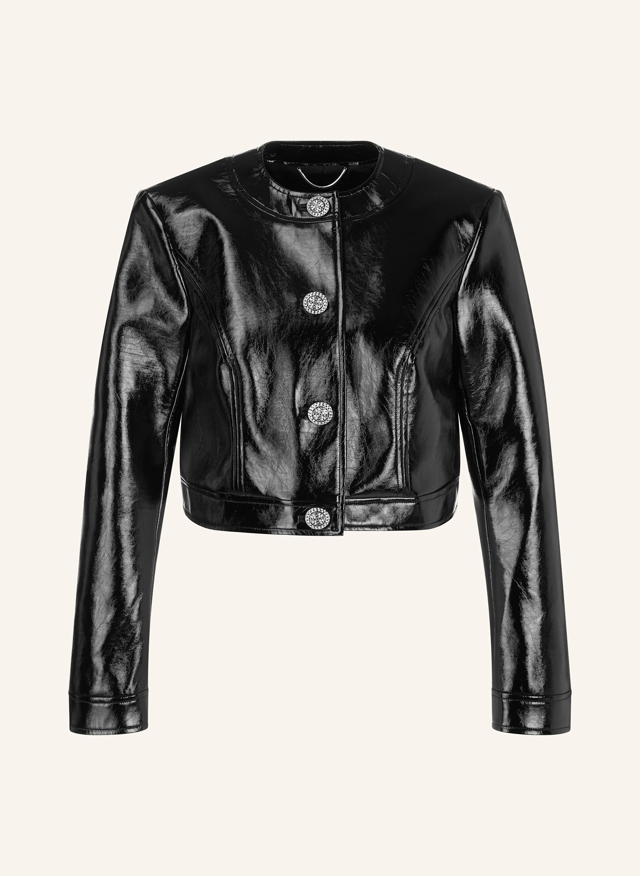 MARC CAIN Cropped-Jacke in Lederoptik