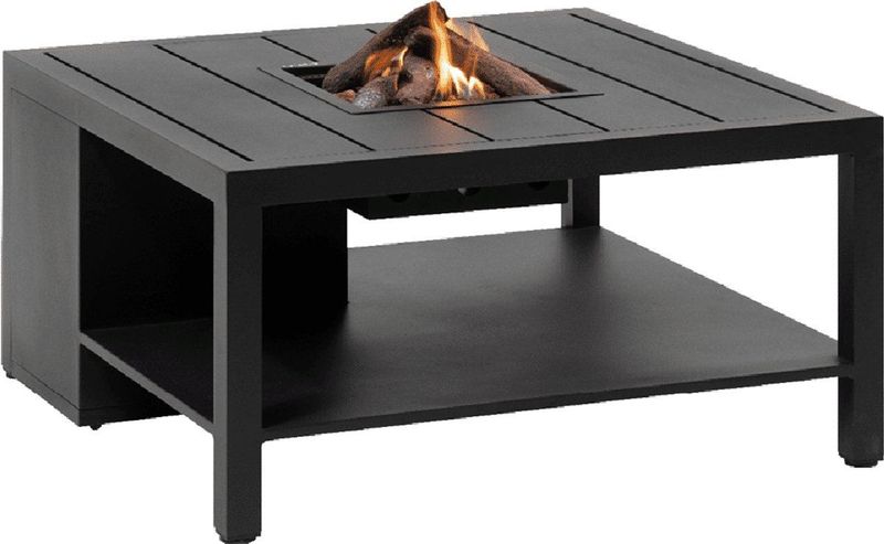 Cosiflow - Vuurtafel - Zwart - Aluminium