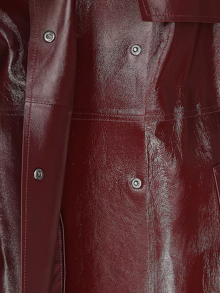 MACKAGE Ledermantel CARMELA dunkelrot