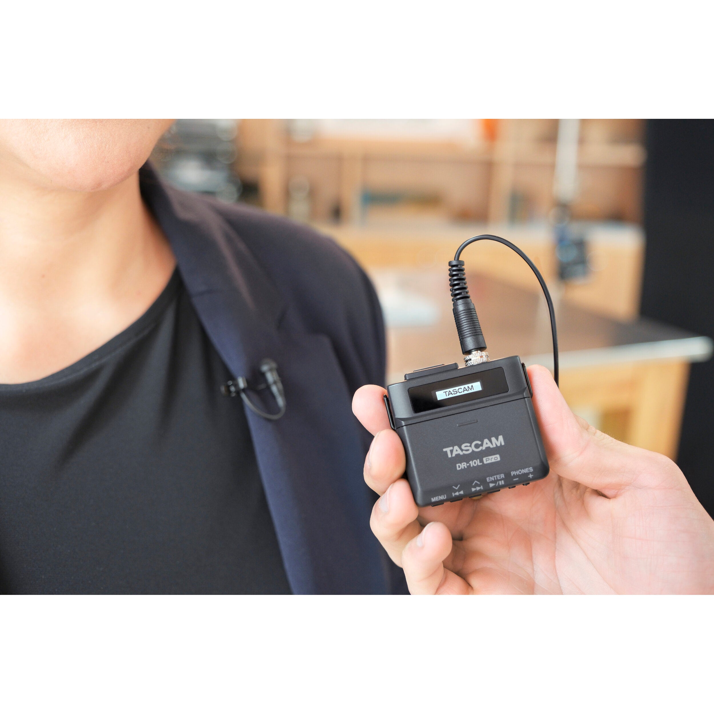 Tascam DR-10L Pro digitale audiorecorder en lavalier combo