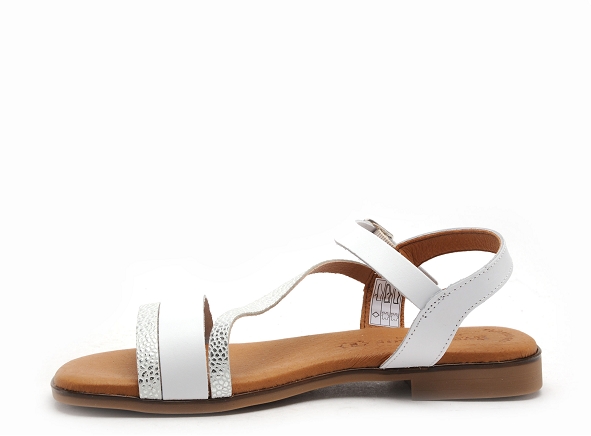 Eva frutos nu pieds plats femme 3015 blanc
