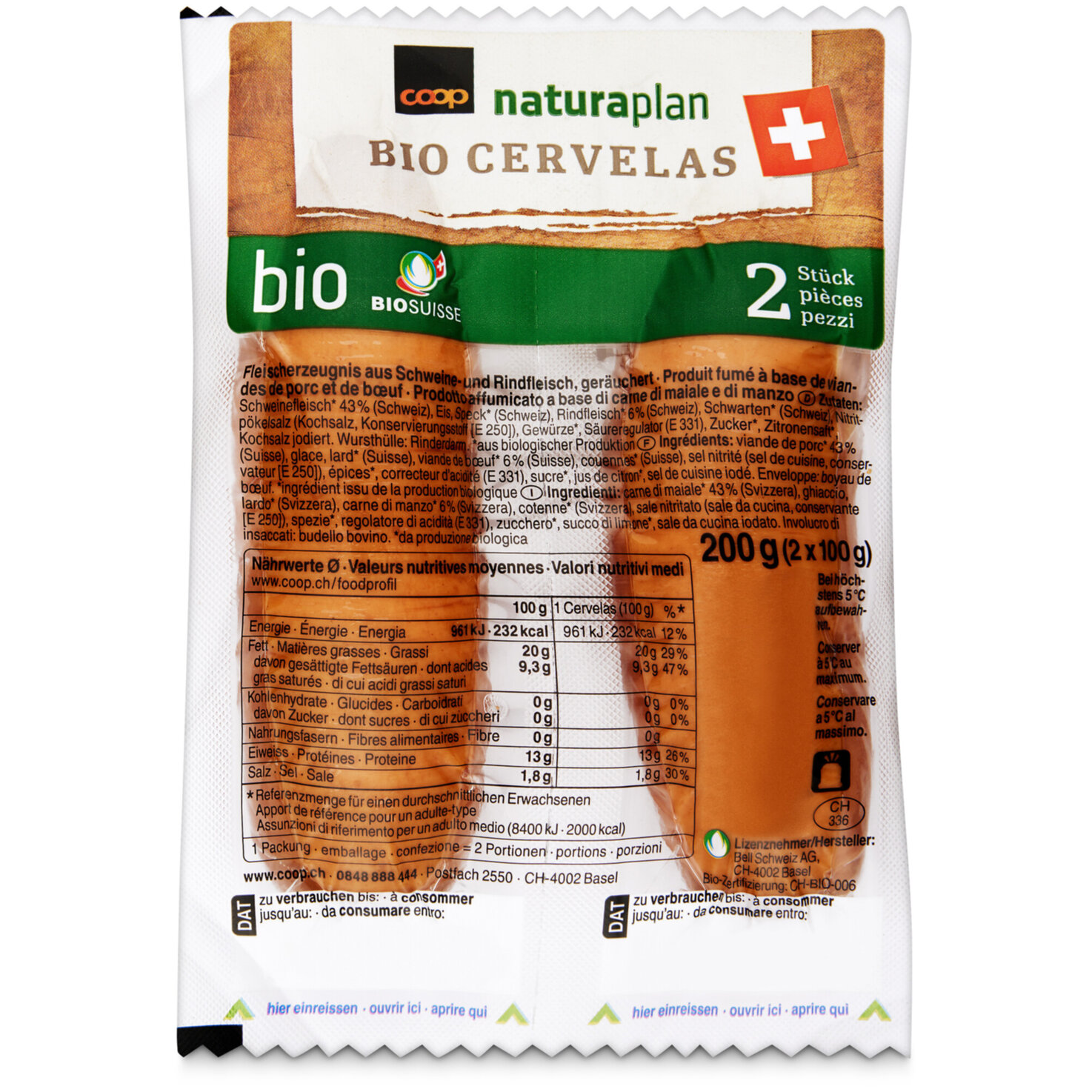 Naturaplan Bio Cervelas