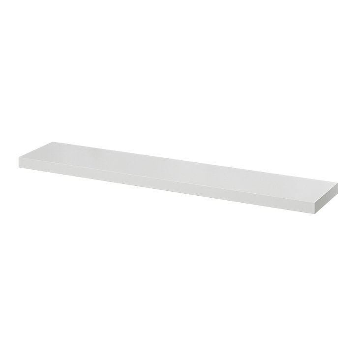 Tablette murale avec fixation invisible Form Cusko gris 118 cm