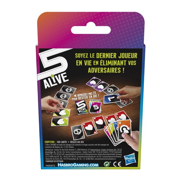jeu de cartes 5 Alive