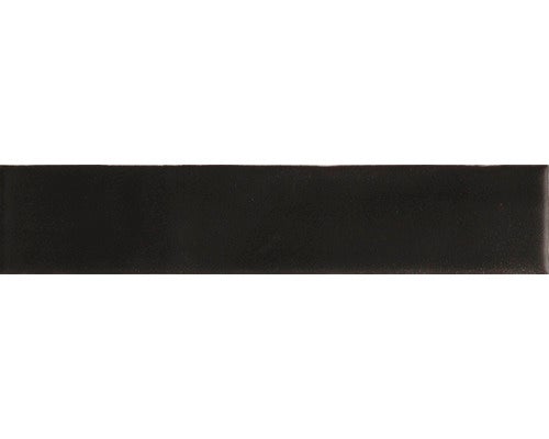 Japandi wandtegel Kyushu zwart mat 5x25 cm