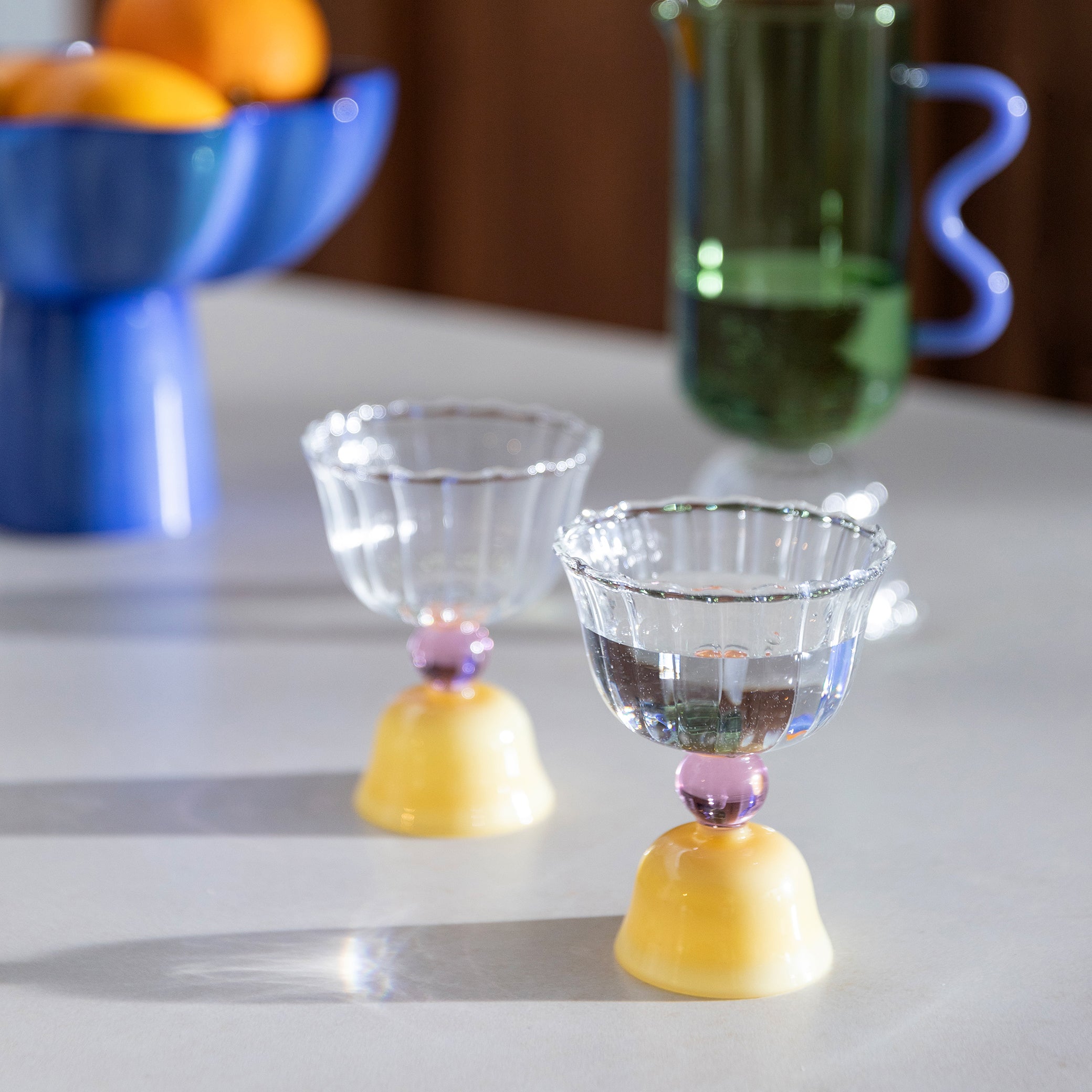 &k amsterdam Tulip Glas 2 st. - Karamel