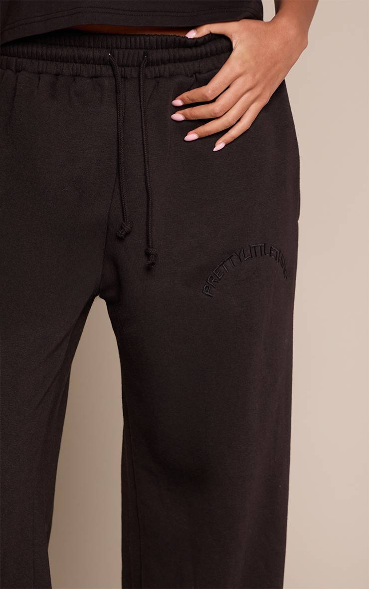 Noir Jogging Tall À Jambes Larges Avec Cordon De Serrage