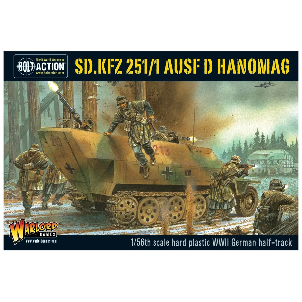Bolt Action - German Sd.Kfz 251/1 ausf D Halftrack (Plastic Box)