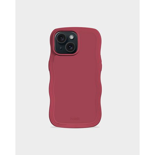 holdit Iphone 15/14/13 Wavy Cover, Red Velvet