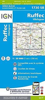 IGN - 1730 SB RUFFEC VILLEFAGNAN 1 25 000