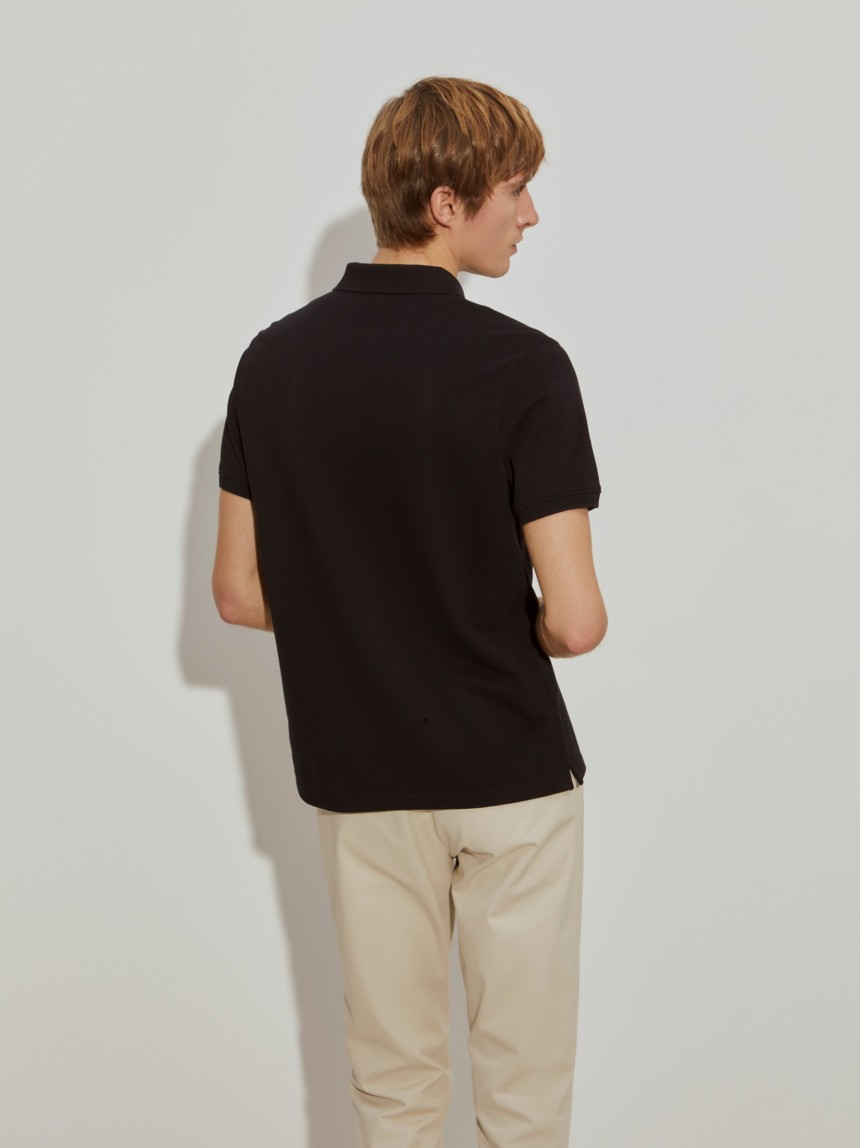 Polo piqué regular fit de algodão