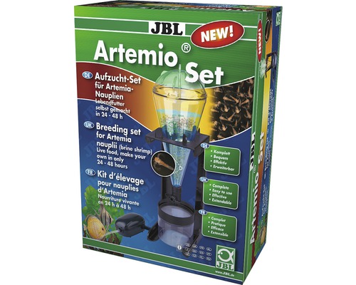 JBL Artemio Set complete kweekset voor levende Artemia inclusief kweekapparaat, luchtpomp, Artemiazeef, 1,8 m luchtslang, terugslagklep