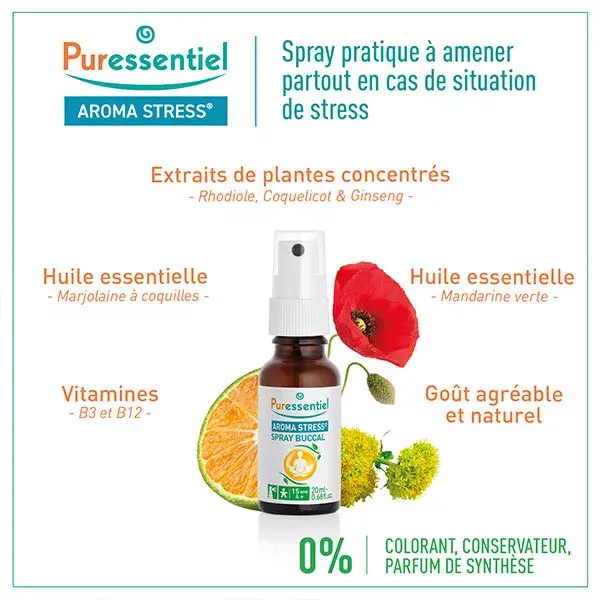 Spray Oral Anti-Stress Aromático Puressentiel 20ml