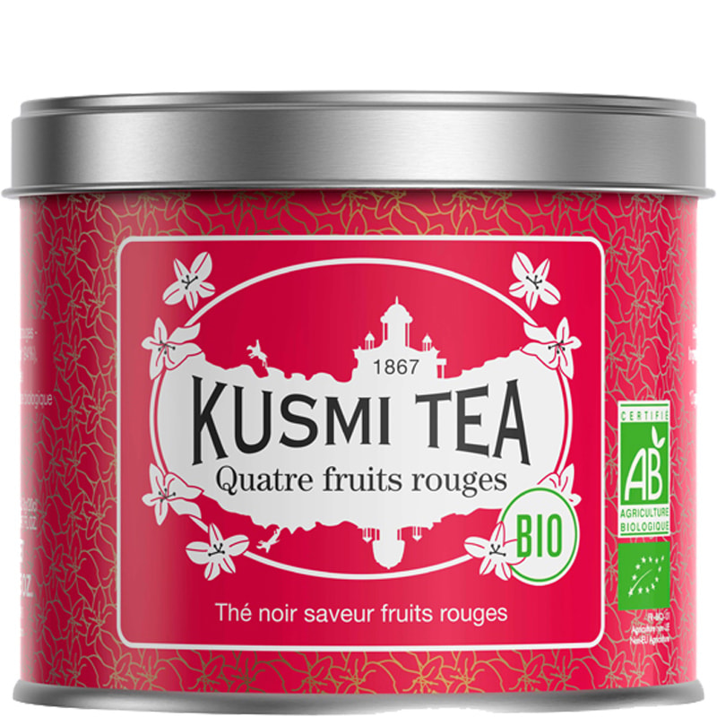 Thé noir bio - Quatre fruits rouges - 100 g