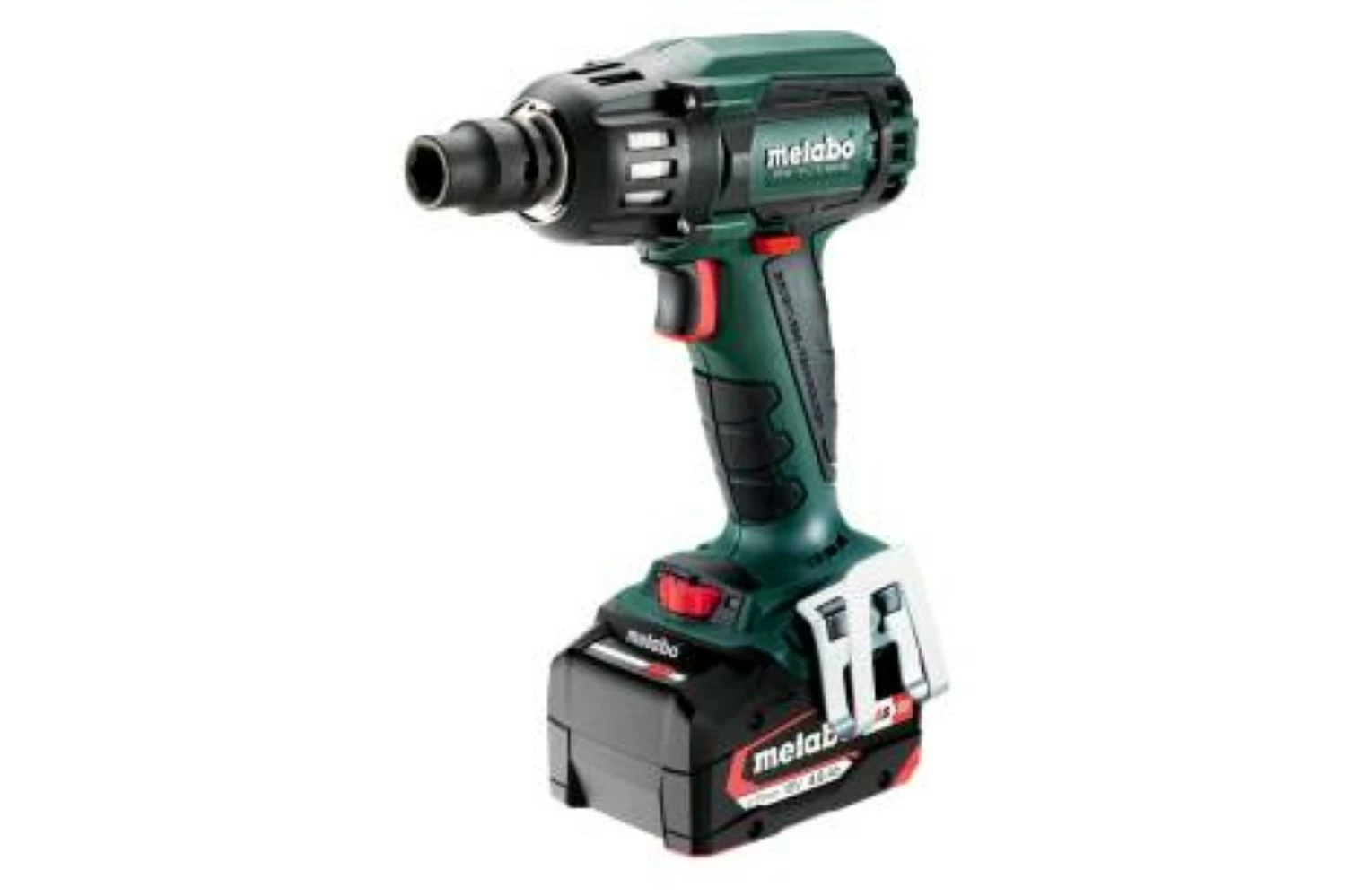 Metabo SSW 18 LTX 400 BL 18V Li-Ion Accu slagmoersleutel set (2x Li-Power 5.2Ah accu) in metaBOX - 400Nm - 1/2