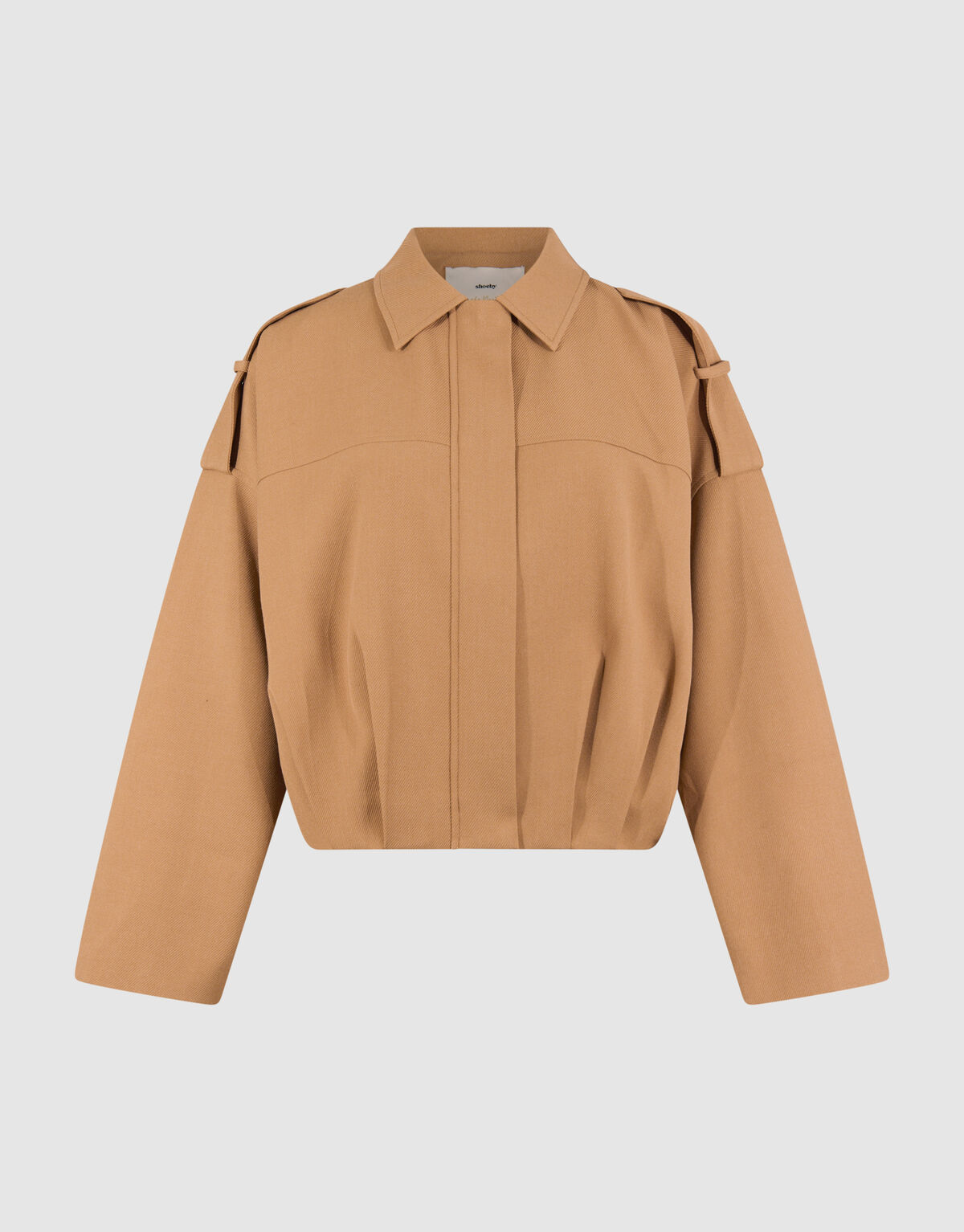 Oversized Bomber Jack Camel By Lonneke