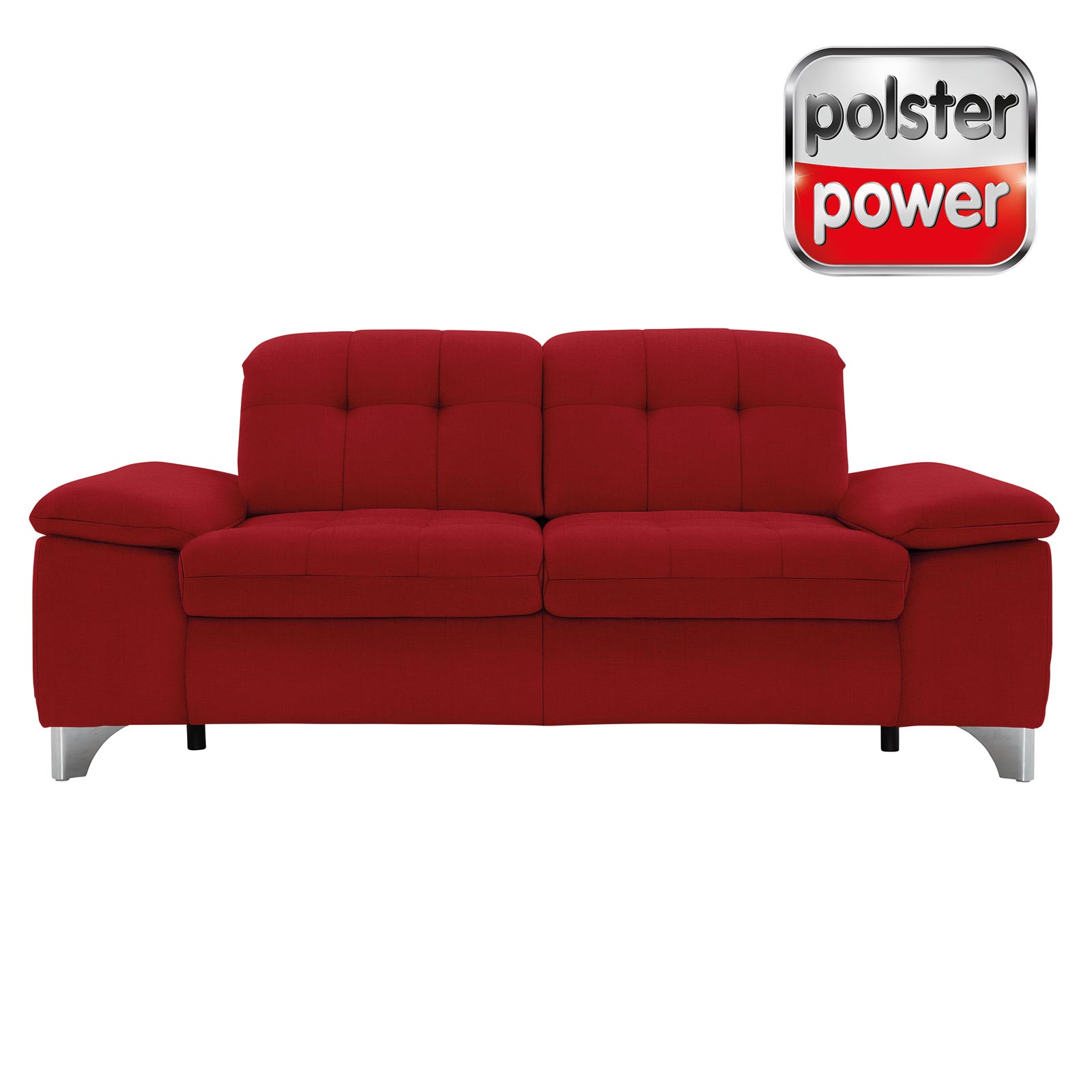 polsterpower 2,5-Sitzer-Sofa - Miro bordeaux - Basismodell