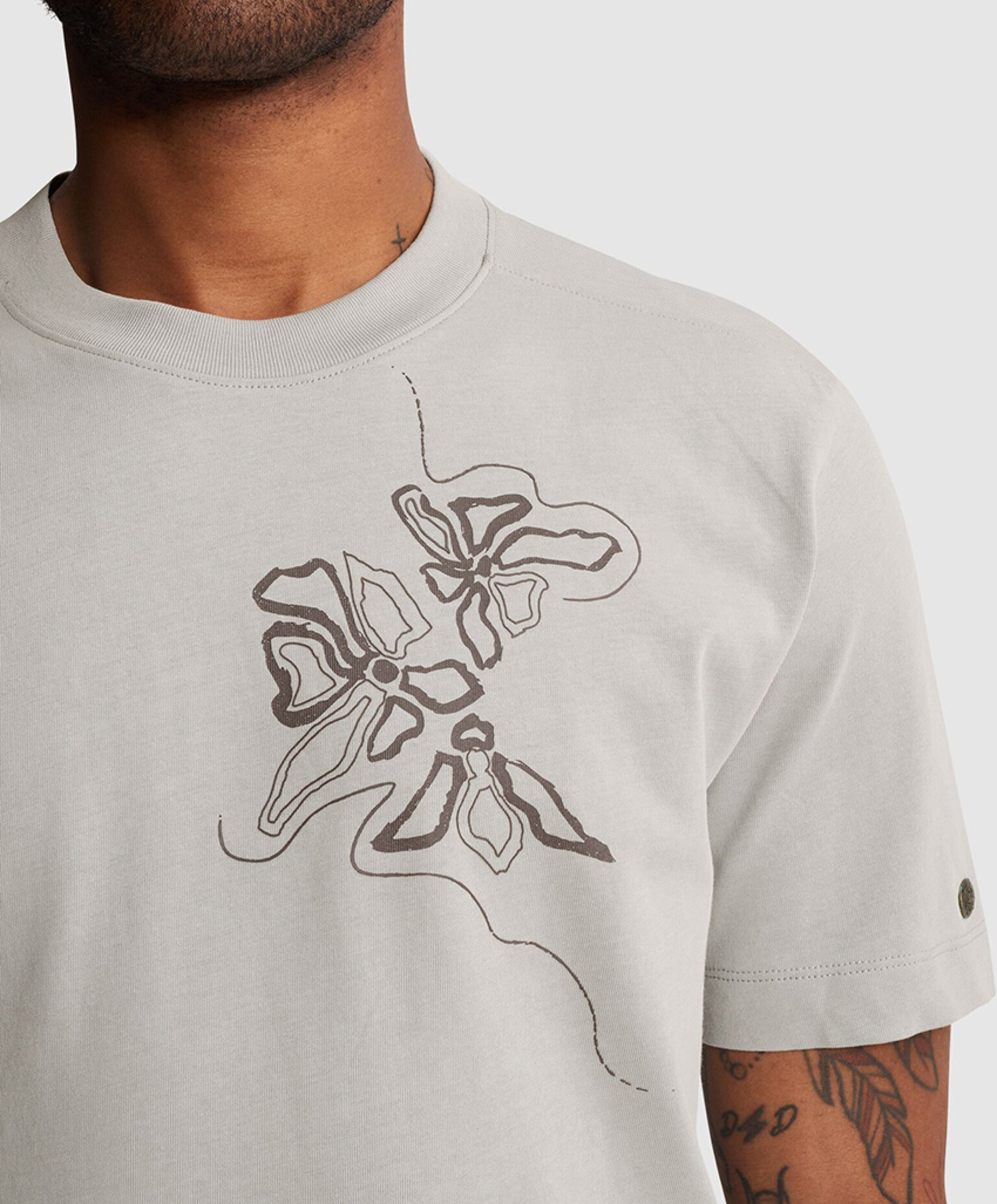 Cast Iron Heren T-shirt grijs